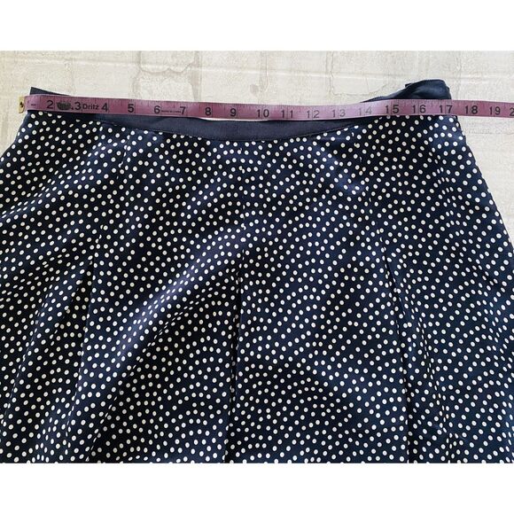 Pendleton Yacht Club Navy Polka Dot Pleated Classic Preppy A Line Skirt 16P - Picture 6 of 10
